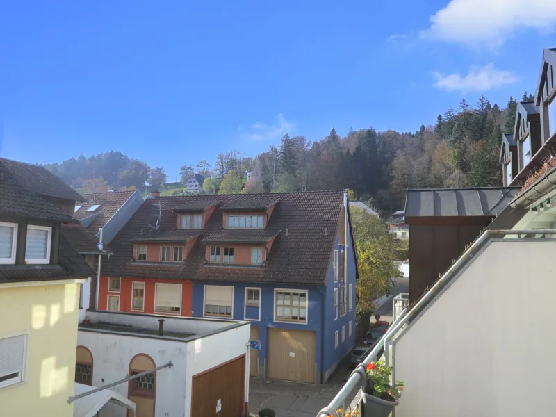 Blick vom Balkon