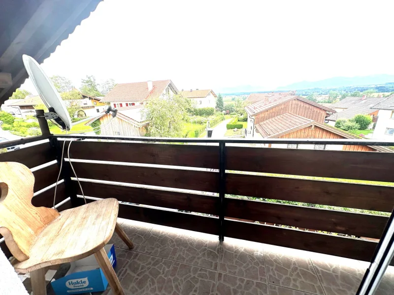 Südbalkon im DG mit Bergpanorama