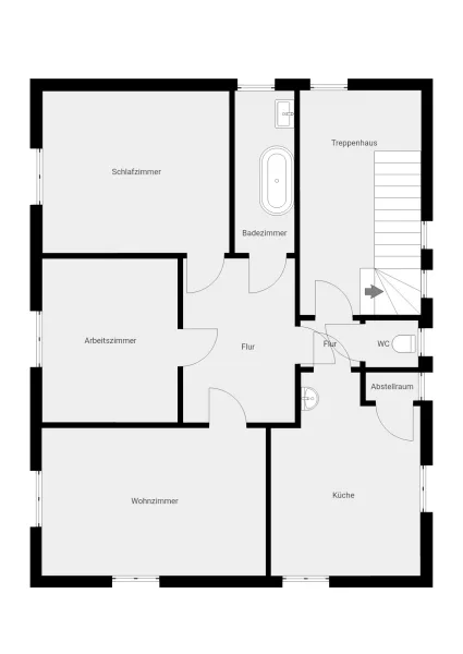 Grundriss 1. OG - nicht maßstabsgetreu