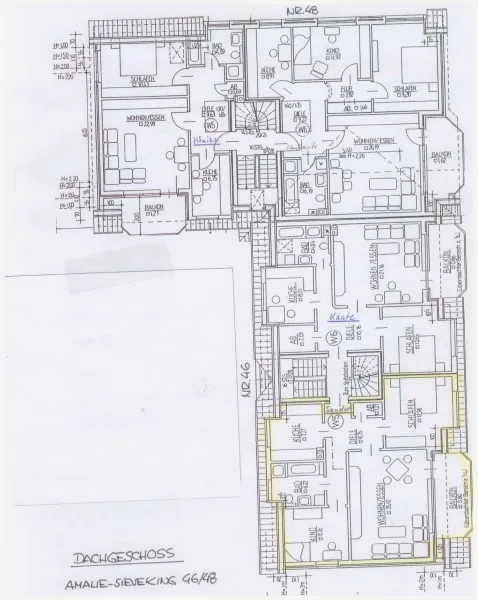 Grundriss, WE 05, DG links, Am