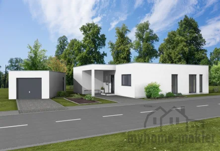 2309-24-Ksionsek-Will_A1 - Haus kaufen in Oberasbach - Ihr Traum-Bungalow in KFW40+ mit Garage und Baugenehmigung in Pyrbaum für Ihr vorhandenes Grundstück