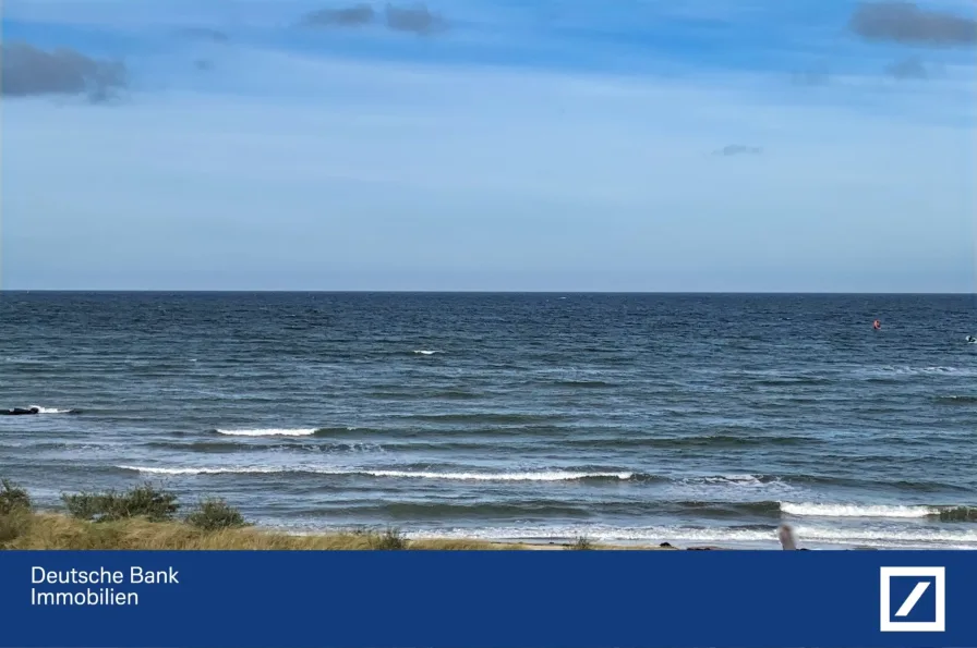 Blick aus dem Fenster - Wohnung kaufen in Heiligenhafen - Sonne, Strand und MEERBLICK - Wohnung direkt am Strand 