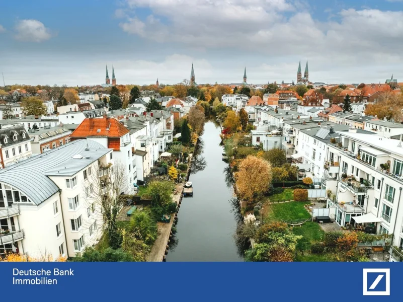 Vogelperspektive - Wohnung kaufen in Lübeck - Penthouse-Wohnung in Exklusiver Lage