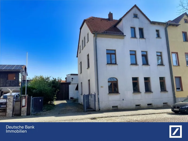 Vorderansicht - Haus kaufen in Groitzsch - Mehrfamilienhaus im Leipziger "Neuseenland" 