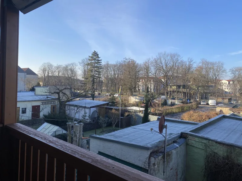 Blick vom Balkon aus