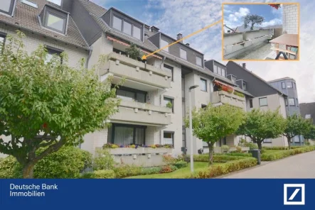 Vorderansicht - Wohnung kaufen in Wülfrath - Familientaugliche Komfortwohnung mit durchdachtem Grundriss und 2 großen Balkonen (Loggia)