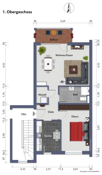 Etagenwohnung 1. Obergeschoss