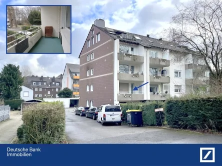 Rückansicht - Wohnung kaufen in Velbert - EINZIEHEN UND GUT - modernisierte 3-Zi.-Wohnung mit Balkon u. Stellplatz