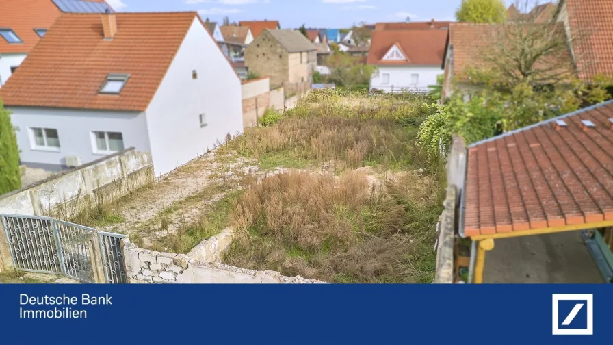 Luftaufnahme rechts - Grundstück kaufen in St. Leon-Rot - Attraktives Grundstück für Bauträger oder Mehrgenerationen Projekt