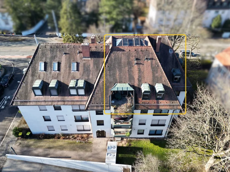 Luftaufnahme - Wohnung kaufen in Nürnberg - Viel Platz auf zwei exklusiven Ebenen: Ihr neues Zuhause mit individuellem Charme