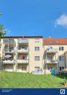 Ansicht - Wohnung kaufen in Bannewitz - Hier stimmt alles!  Schöne Dreiraumwohnung mit perfektem Grundriss, Stellplatz und Balkon!