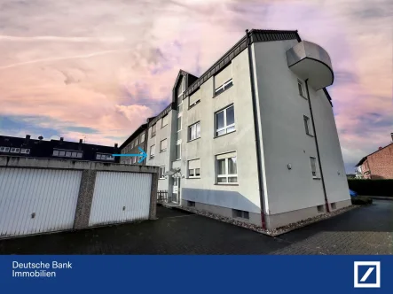 Rückansicht - Wohnung kaufen in Castrop-Rauxel - Modernes Wohnambiente – 3,5-Zimmer-Wohnung mit Balkon & Garage – Einziehen oder Investieren!