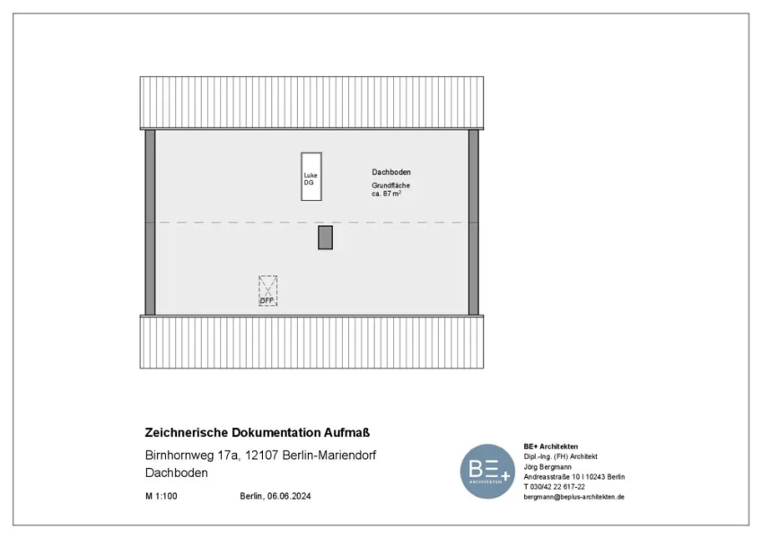 Grundriss Dachboden