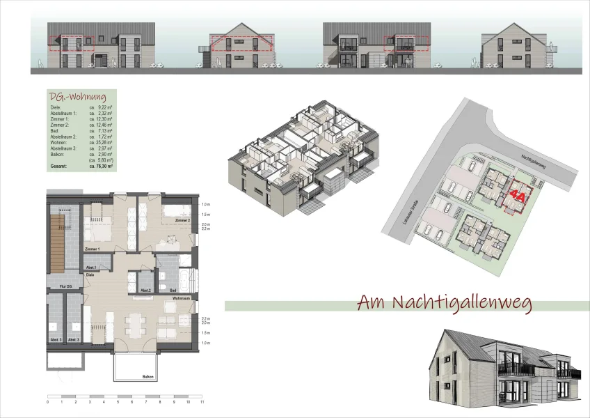 4a - Wohnung kaufen in Weyhe - +++Neubauprojekt " Am Nachtigallenweg" - Hochwertige Komfortwohnungen mit perfekter Raumaufteilung in guter Lage nähe Marktplatz+++