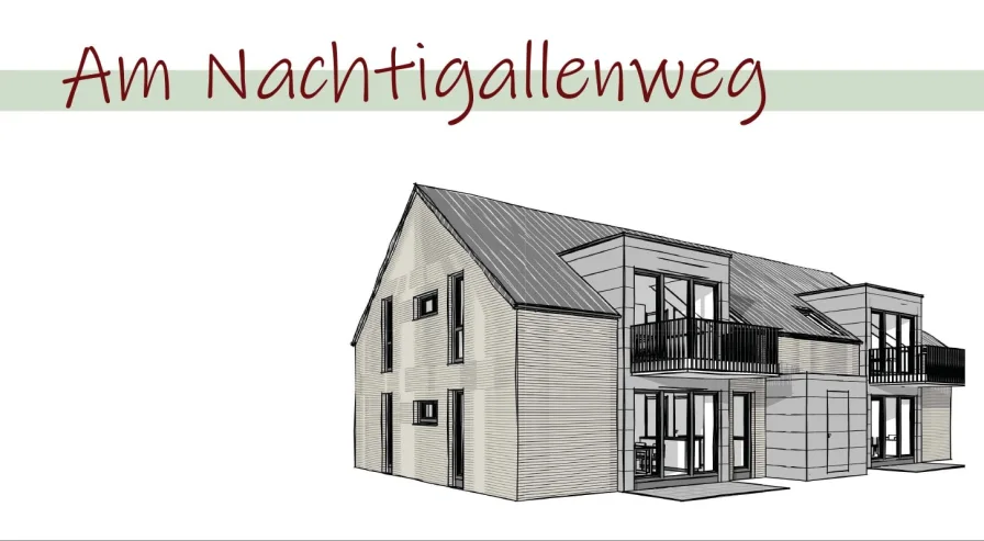 Vorderansicht - Wohnung kaufen in Weyhe - +++Neubauprojekt " Am Nachtigallenweg" - Hochwertige Komfortwohnungen mit perfekter Raumaufteilung in guter Lage nähe Marktplatz+++