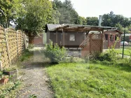 Holzblockhaus mit Veranda