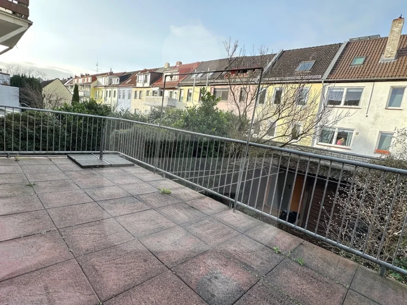 Wirklich großer Südwestbalkon