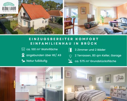 Titelbild - Haus kaufen in Brück - Endlich ankommen! Einzugsbereites Einfamilienhaus mit hohem Komfort in Brück!