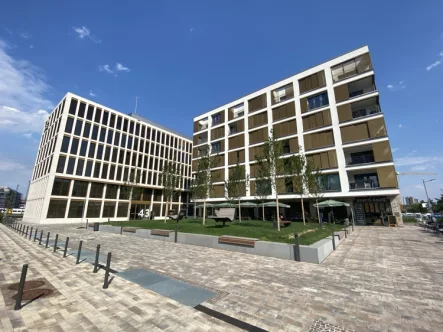 Titelbild - Garage/Stellplatz mieten in Mannheim / Lindenhof - Moderner TG-Stellplatz in der modernen TG-Anlage des Bürokomplexes LIV in Mannheim-Lindenhof