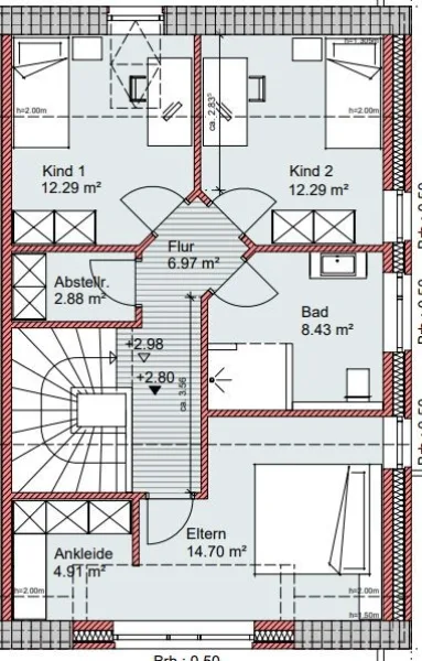 Grundriss Haus 3, OG