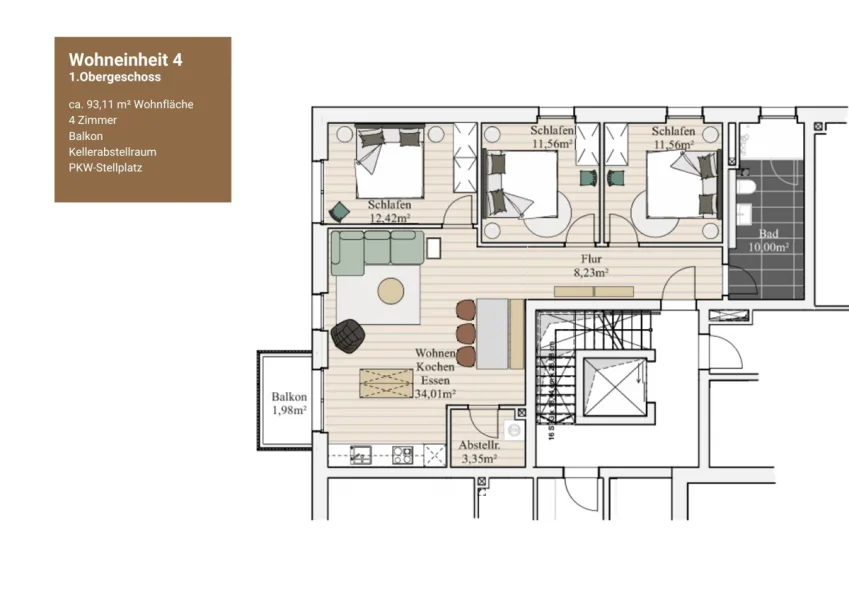 Grundriss Whg. 4