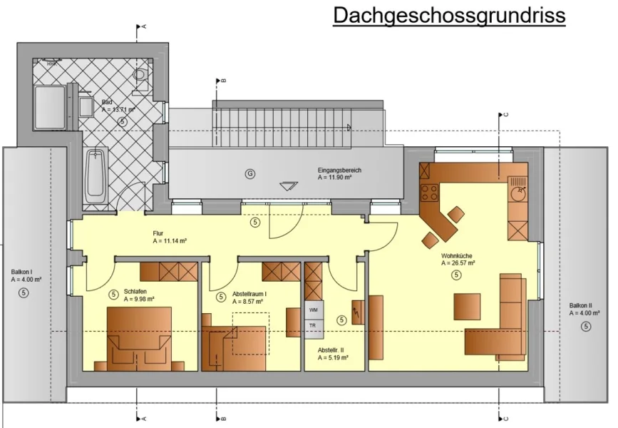 Grundriss WE 5