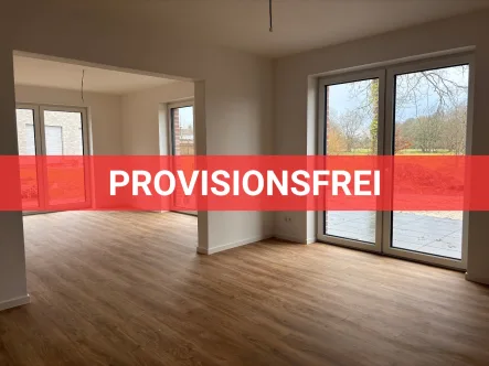 Provisionsfrei - Haus kaufen in Rastede - Neubau und Erstbezug: Moderne Doppelhaushälfte in Rastede umgeben von Grün