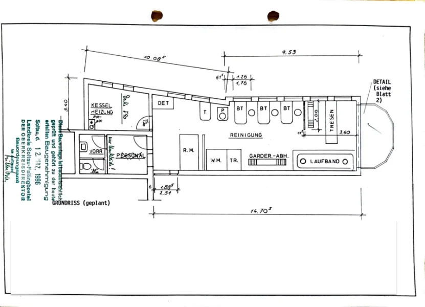 Grundriss Wäscherei