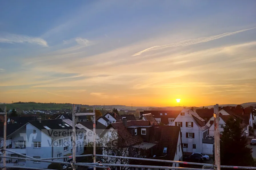 Aussicht-3 - Wohnung kaufen in Pliezhausen - Stilvolle Neubau Wohnungen mit schöner Aussicht 3.OG WHG 20