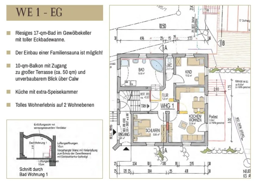 Grundriss Wohnung 1 EG