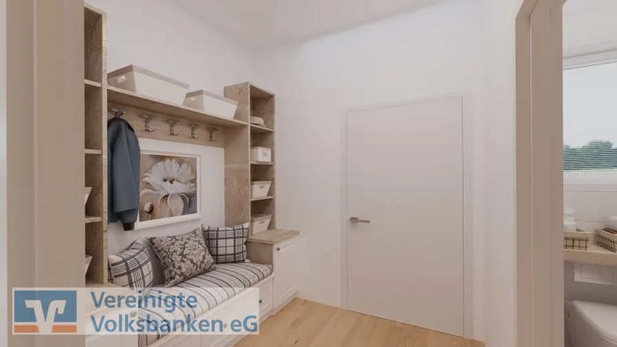 Eingangsbereich- Beispiel - Haus kaufen in Reutlingen / Ohmenhausen - **EINZIEHEN UND WOHLFÜHLEN -HOCHWERTIGE NEUBAU DHH IN OHMENHAUSEN**