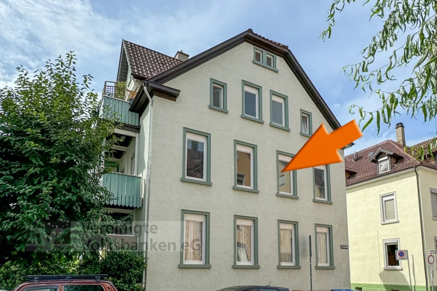 Außenansicht - Wohnung kaufen in Reutlingen - Gemütliche 3 Zimmer Altbauwohnung in der Reutlinger Oststadt!