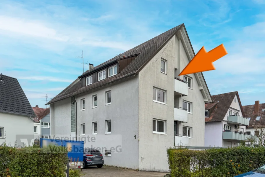 Außenansicht - Wohnung kaufen in Stuttgart / Möhringen - Vermietete 4,5 Zimmer-Wohnung in Stuttgart-Möhringen