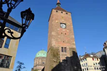 Der Weisse Turm - Büro/Praxis mieten in Nürnberg - Zentral gelegen, Option auf Büro- oder Wohnbaufläche