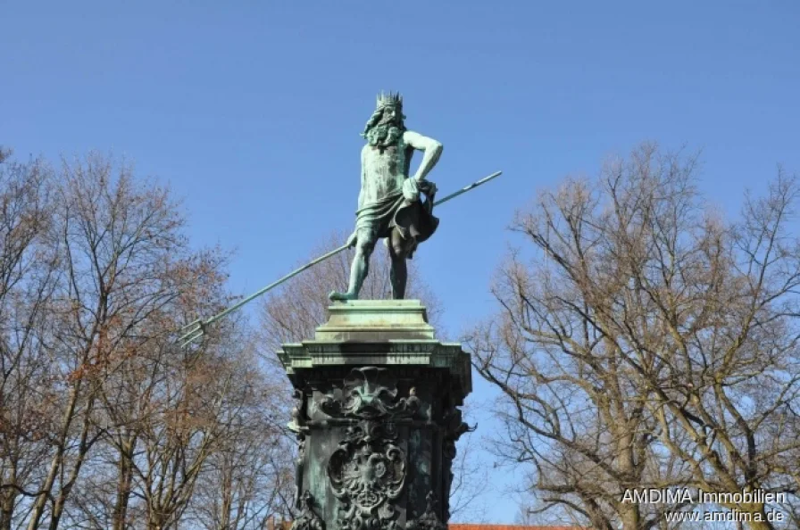 Stadtpark Neptunbrunnen - Wohnung mieten in Nürnberg - Neubau - Erstbezug mit Süd-Ost-Balkon