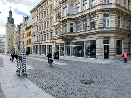 Hausansicht2 - Laden/Einzelhandel mieten in Halle - Leipziger Straße -  Hier werden Sie gesehen