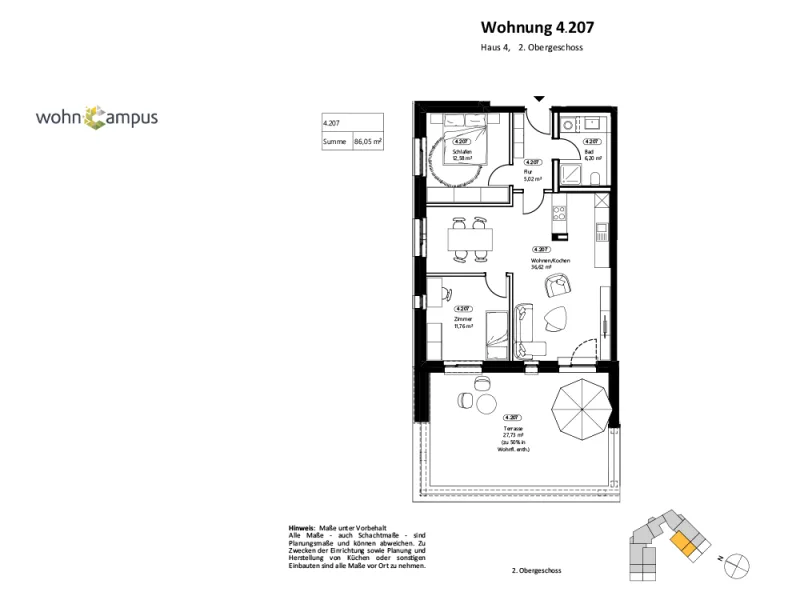 Grundriss WoC 4.207