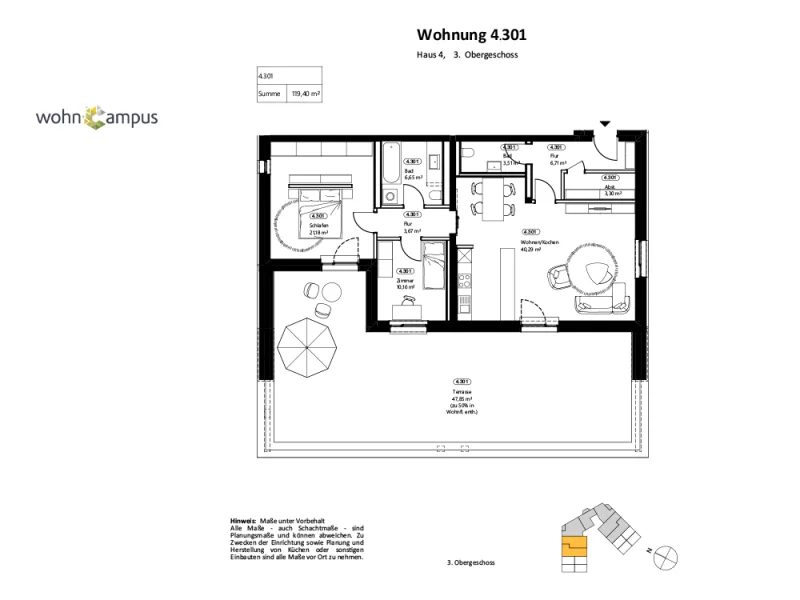 Grundriss WoC 4.301