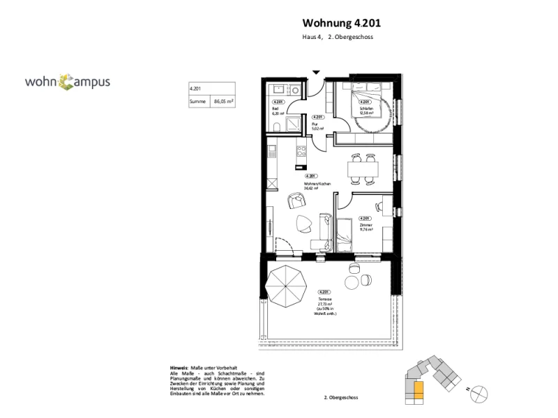 Grundriss WoC 4.201