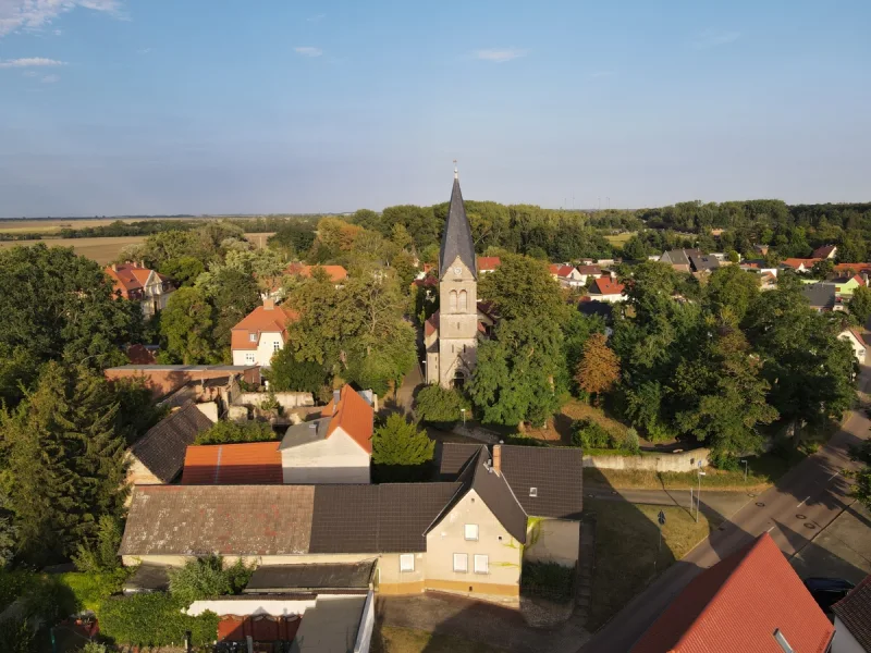 Blick über Preußlitz - Haus kaufen in Preußlitz - Sanierung und Renovierung....oder Abriss???