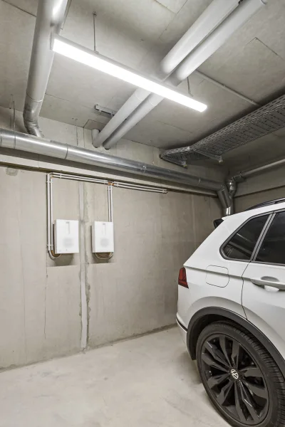 Tiefgarage mit Wallbox