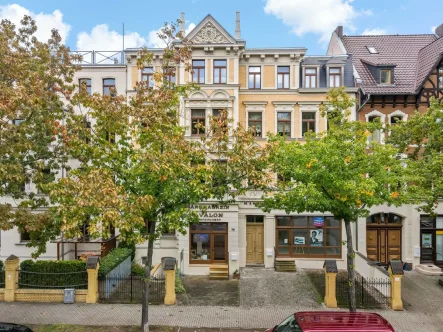 Außenansicht  - Laden/Einzelhandel mieten in Halle - Ihr neuer Standort in der Huttenstraße - ideal für Ladenbüro