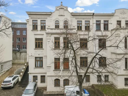 Hausansicht  - Büro/Praxis mieten in Halle - 6 Räume auf 135m² am Rannischen Platz