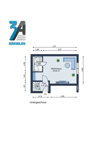 Grundriss Souterrain