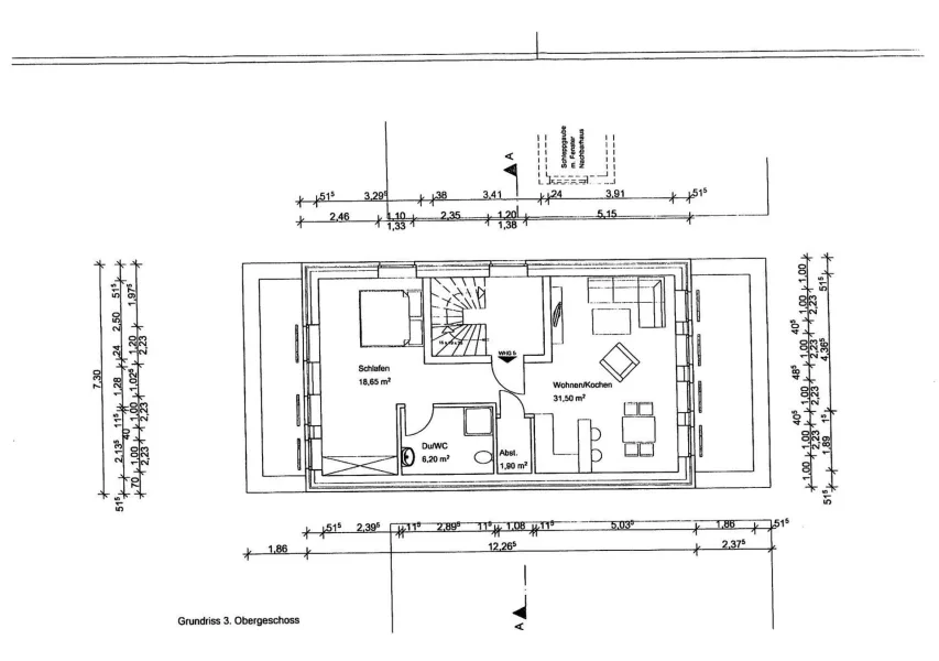 Grundriss 3. Obergeschoss