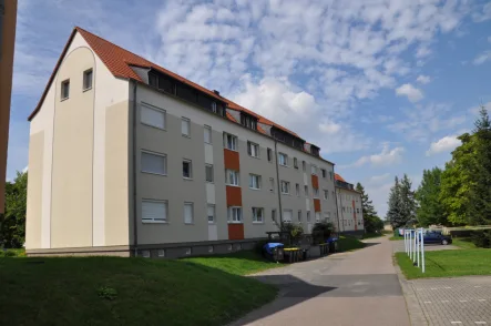 Ostansicht - Wohnung kaufen in Dürrweitzschen - Schöne Eigentumswohnung in ruhiger ländlicher Lage