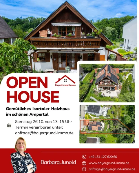  - Haus kaufen in Grafrath - OPEN HOUSE Besichtigung Samstag, 26.10.24 von 13 - 15 Uhr. Terminvereinbarung bitte vorab. 