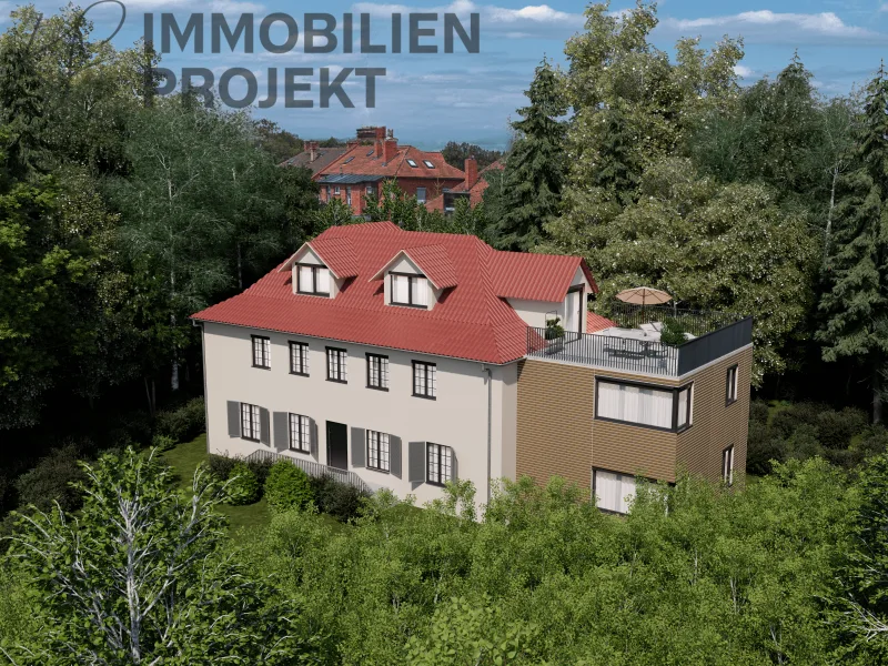 Visualisierung Projektentwicklung Villa Zeppelin - Haus kaufen in Bayreuth - Verstecktes Juwel in exklusiver Lage zwischen Hofgarten und Universität