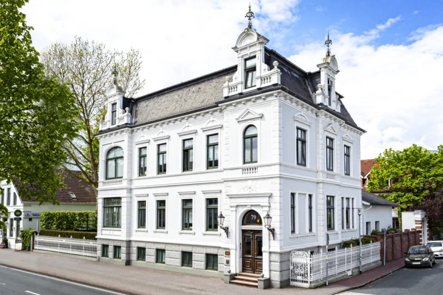 AUSSENANSICHT - Büro/Praxis mieten in Oldenburg (Oldenburg) - KAVEH VILLA - REPRÄSENTATIVES BÜROGEBÄUDE