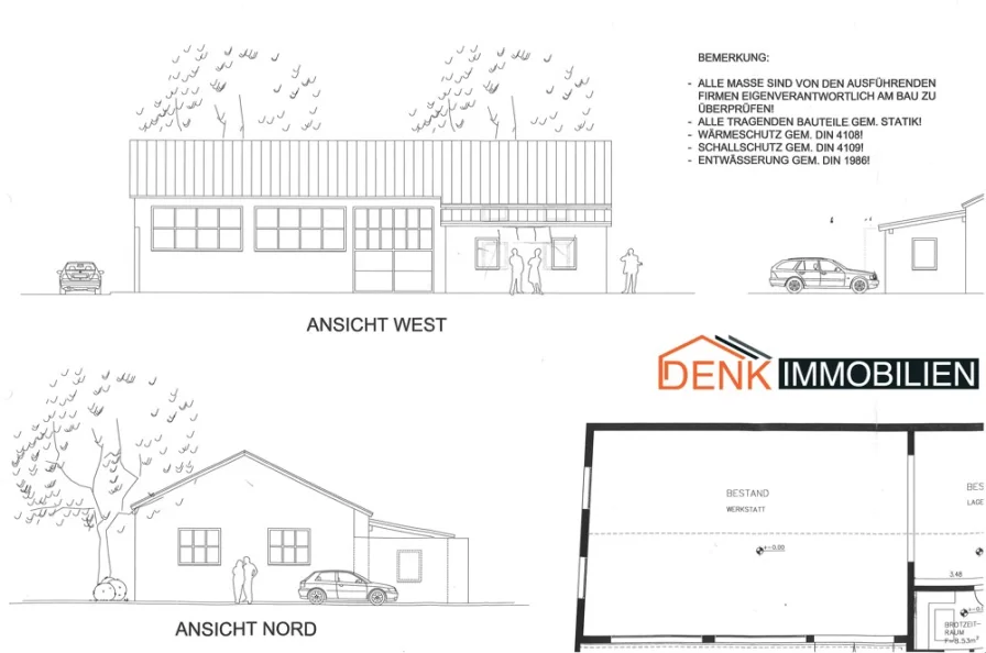 PLAN Ansicht Nord+West